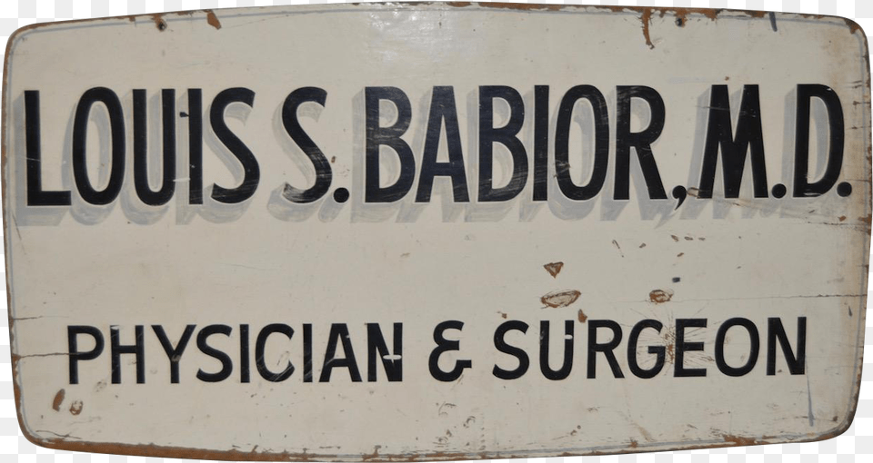 Vintage Medical Advertising Sign C Metal, License Plate, Transportation, Vehicle, Symbol Free Png Download