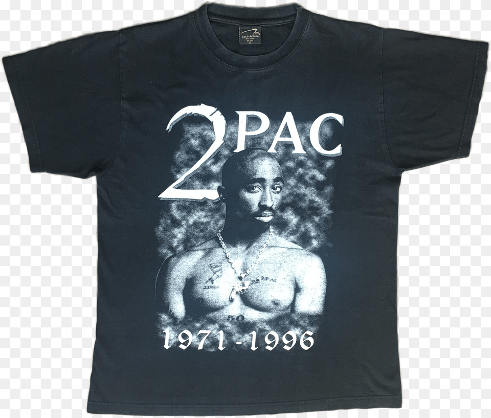Vintage Memorial Tupac Shirt, Clothing, T-shirt, Adult, Male Free Png