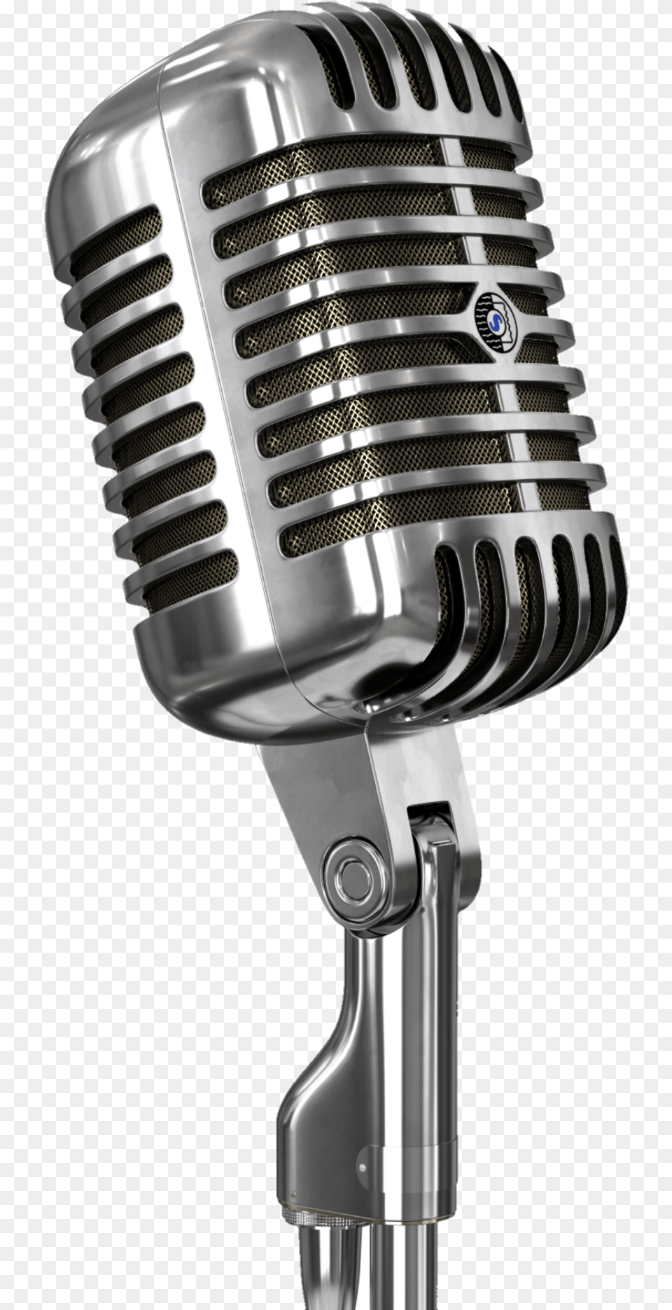 Vintage Microphone And Stand Microphone Transparent, Electrical Device Free Png Download
