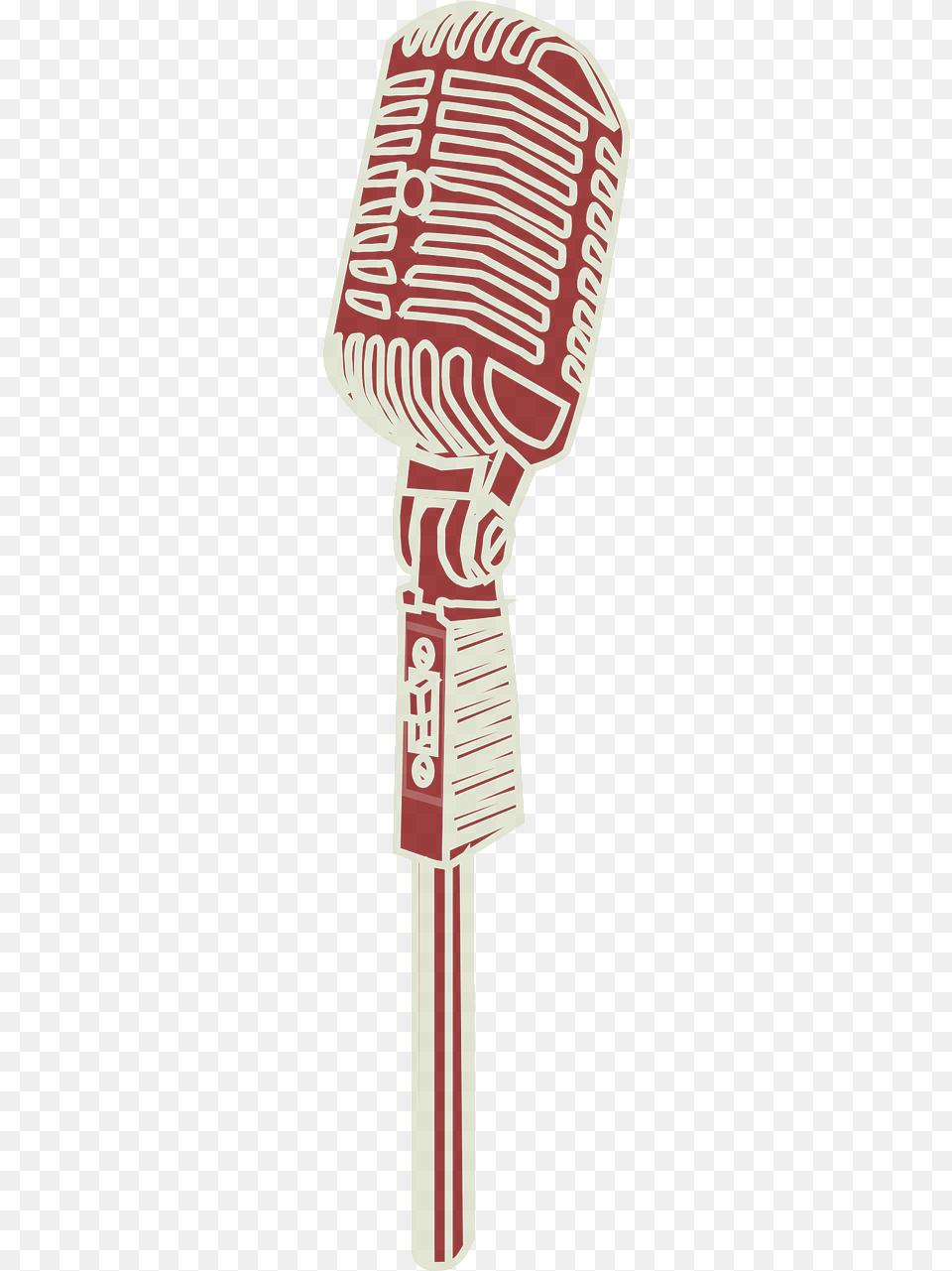 Vintage Microphone Clipart, Electrical Device, Racket Free Png