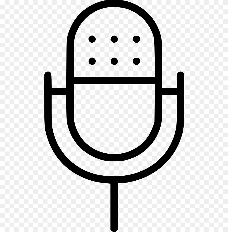 Vintage Microphone Icon Download, Stencil, Person Png