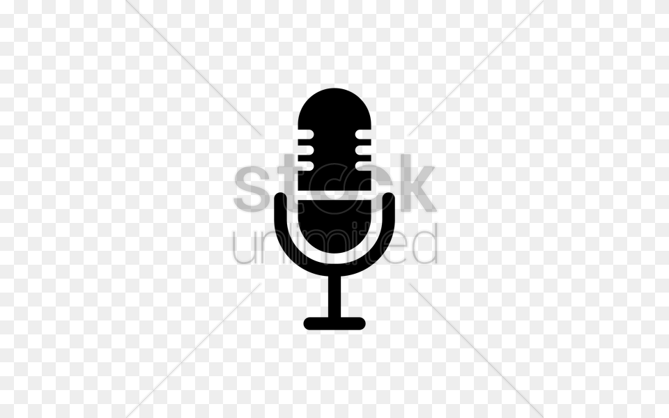 Vintage Microphone Icon Vector Lighting, City Png Image