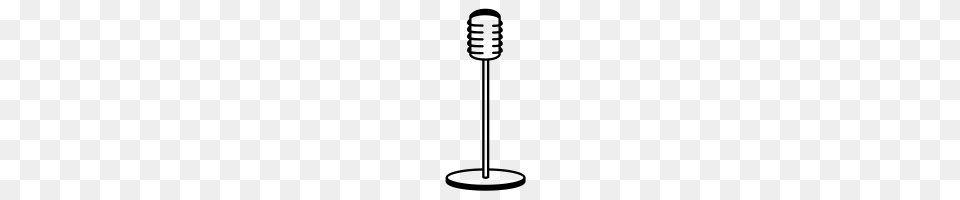 Vintage Microphone Icons Noun Project, Gray Free Png Download
