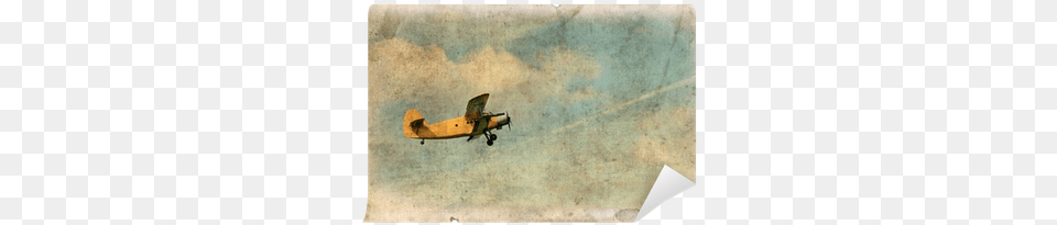 Vintage Military Postcard Isolated Flying Biplane Avro Lancaster, Animal, Bird, Aircraft, Airplane Free Transparent Png