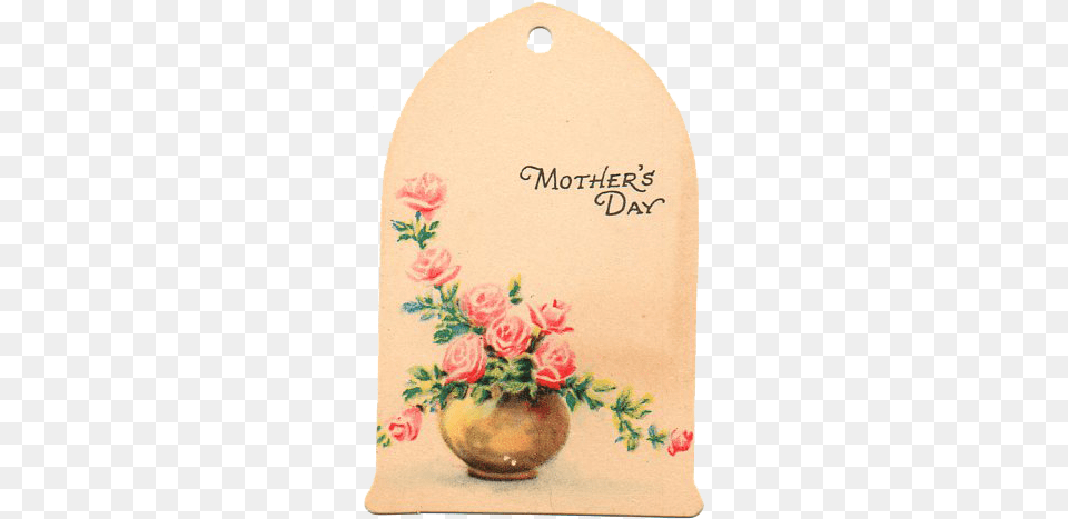 Vintage Mother39s Day Hang Tag Free Clip Art Garden Roses, Pottery, Mail, Envelope, Rose Png Image