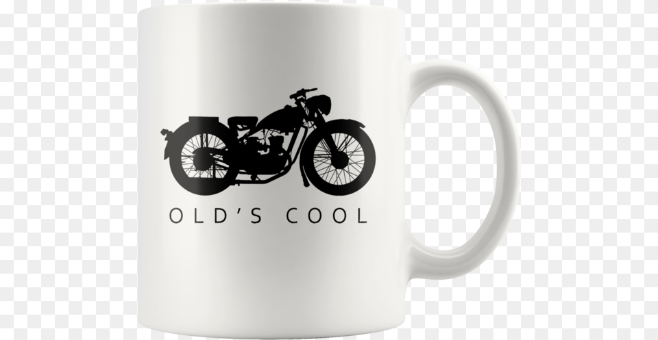 Vintage Motorcycle Silhouette Mug Royal Enfield Wall Stickers, Cup, Machine, Wheel, Transportation Free Transparent Png
