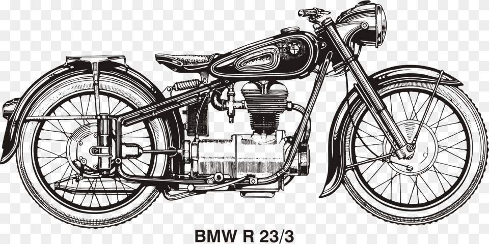 Vintage Motorcycle Vector, Machine, Spoke, Transportation, Vehicle Free Transparent Png