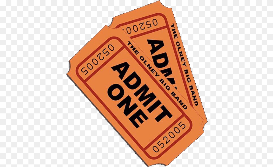 Vintage Movie Ticket Admit One Orange Aesthetic Transparent Admit One Ticket, Paper, Text, Dynamite, Weapon Free Png Download