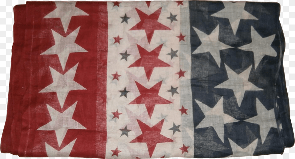 Vintage Muslin Patriotic Stars Bunting For 4th Of July Patchwork, American Flag, Flag, Adult, Bride Png Image