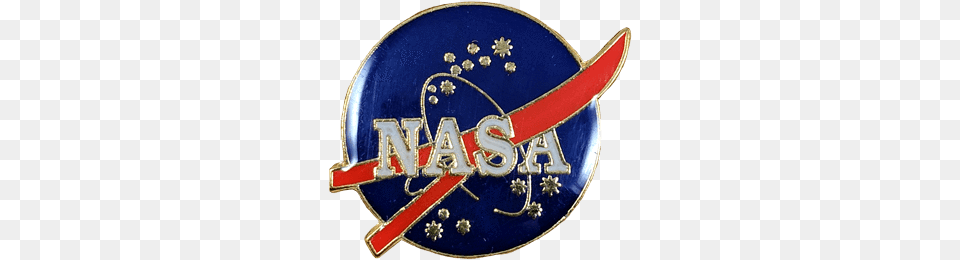Vintage Nasa Logo Pin Vintage Pin Peabe Peabe Glider, Badge, Symbol, Emblem, Accessories Png