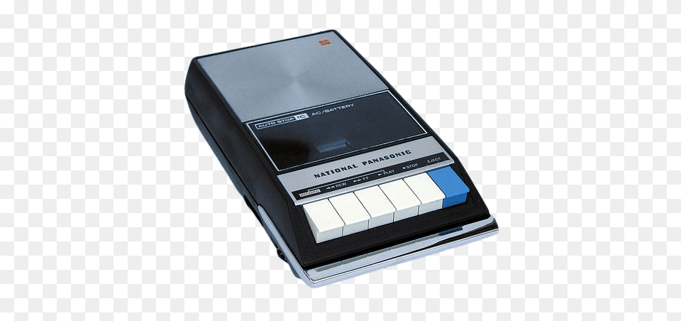Vintage National Panasonic Cassette Recorder, Electronics, Tape Player, Cassette Player, Mobile Phone Free Png