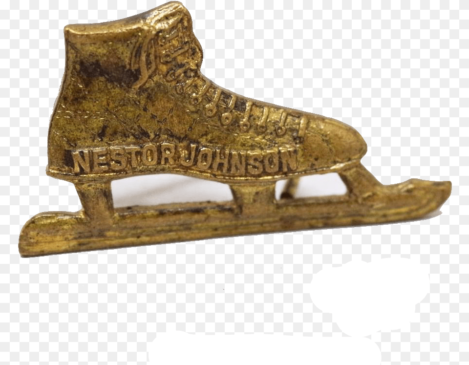 Vintage Nestor Johnson Ice Skates Pin Figure Skate, Bronze, Axe, Device, Tool Png