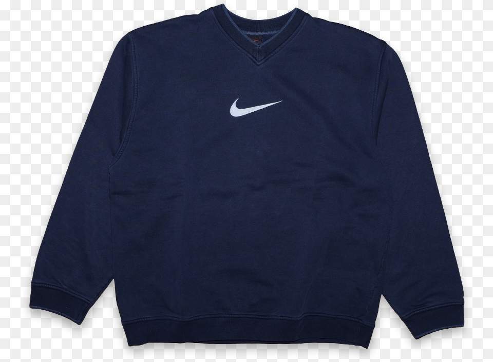 Vintage Nike Swoosh Logo Sweatshirt Large Long Sleeved T Shirt, Clothing, Knitwear, Long Sleeve, Sleeve Free Transparent Png