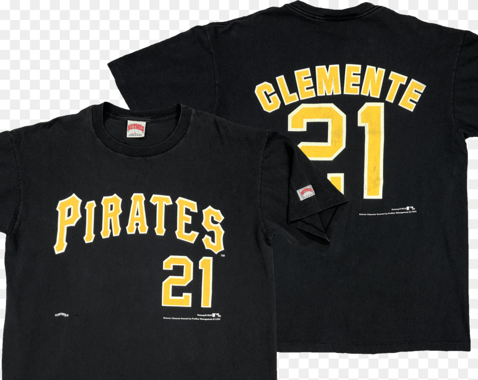 Vintage Nutmeg Pittsburgh Pirates Roberto Clemente Pittsburgh Pirates, Clothing, Shirt, T-shirt, Jersey Free Transparent Png