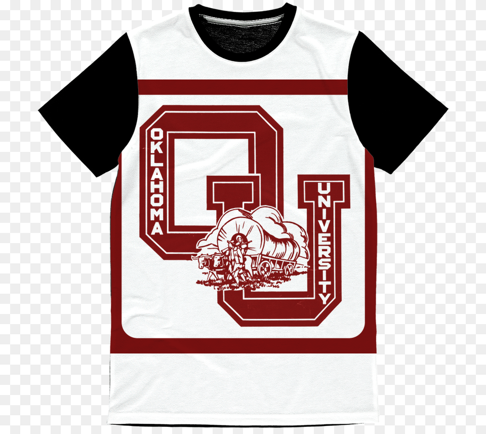 Vintage Oklahoma Sooners Classic Sublimation T Shirt, Clothing, T-shirt, Adult, Male Png