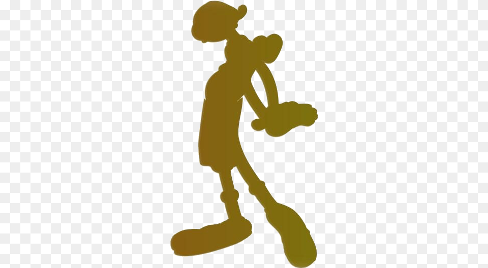 Vintage Olive Oil Popeye Cartoon Block Basketball Free Transparent Png