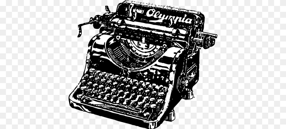 Vintage Olympia Typing Machine Clipart, Ammunition, Grenade, Weapon Free Png Download