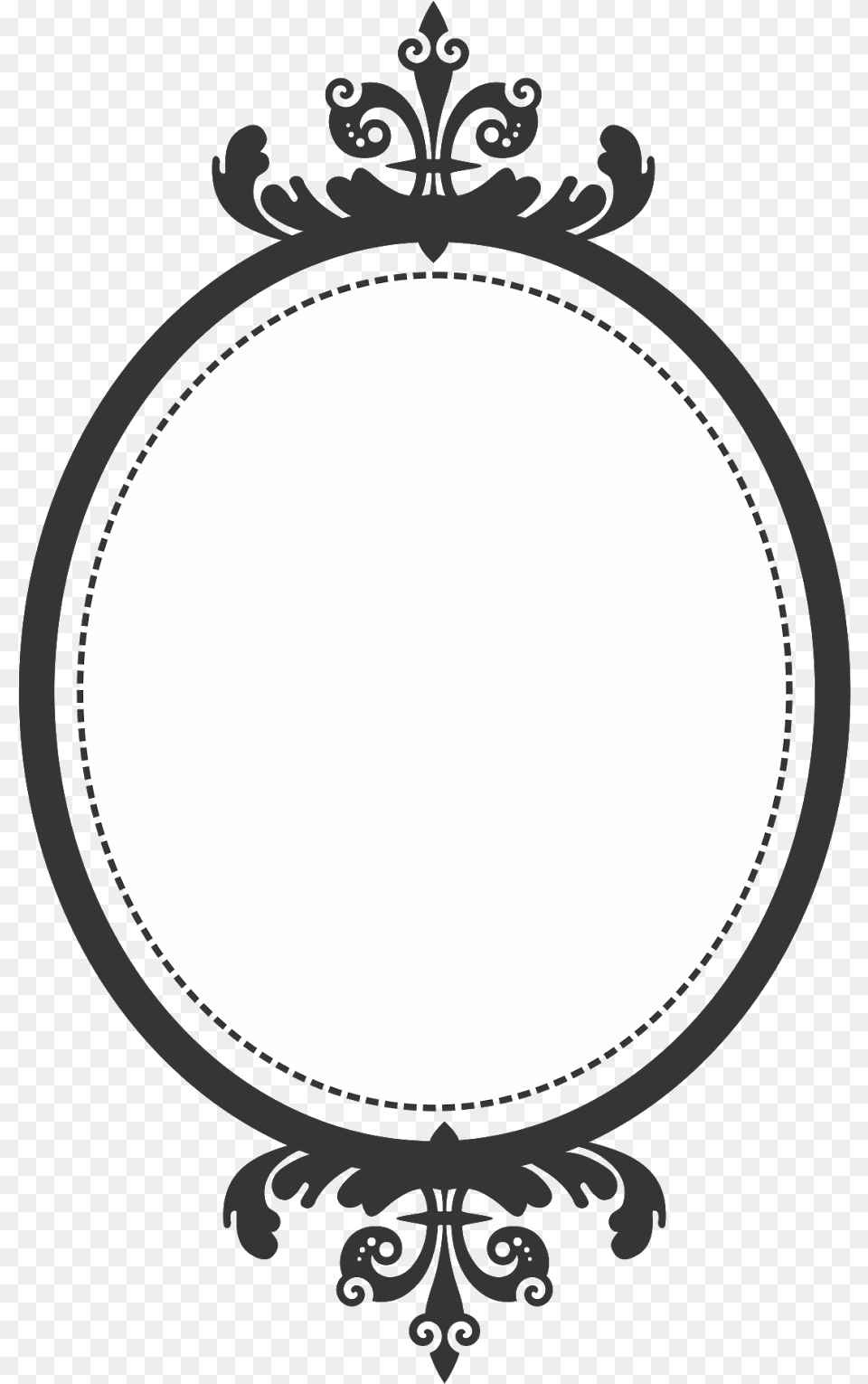 Vintage Oval Frame Free Png