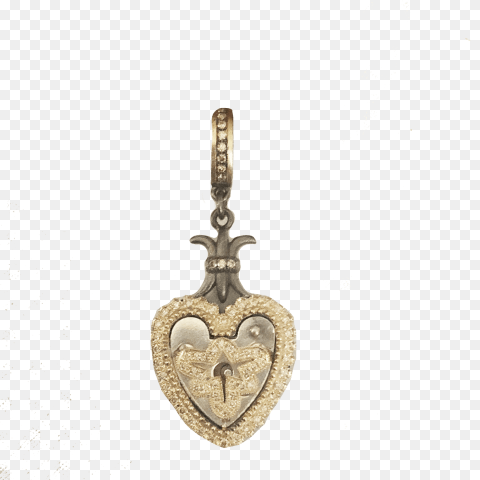 Vintage Padlock W Dragonfly Overlay Locket, Accessories, Pendant, Jewelry, Blade Free Png