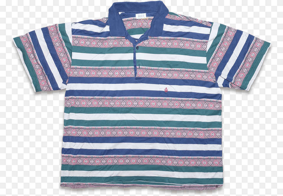 Vintage Pattern Polo Medium Polo Shirt, Clothing, T-shirt, Beachwear, Sleeve Png Image