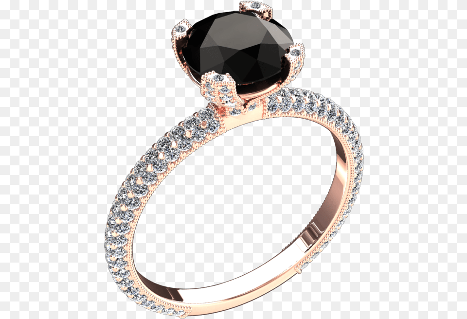 Vintage Pave Style Engagement Ring, Accessories, Diamond, Gemstone, Jewelry Free Png