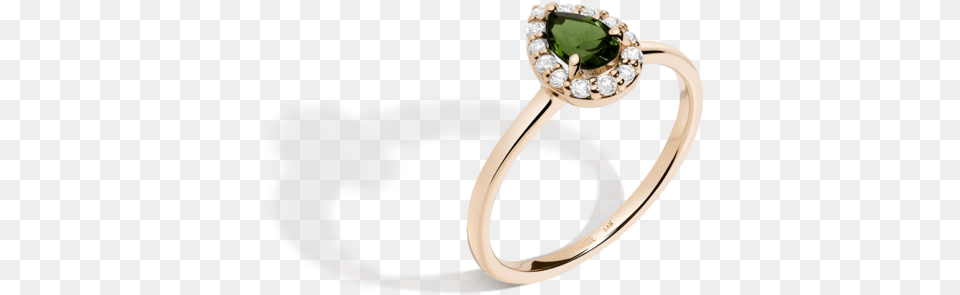Vintage Pear Cut Ring Green Tourmaline In Gold Solid, Accessories, Jewelry, Gemstone, Diamond Png Image