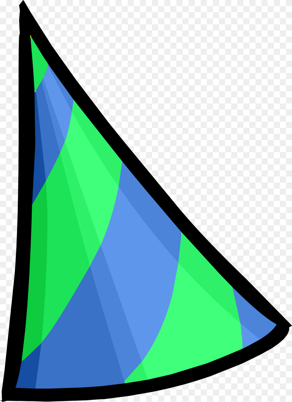 Vintage Penguin Wiki Green And Blue Party Hat, Triangle, Clothing, Rocket, Weapon Png