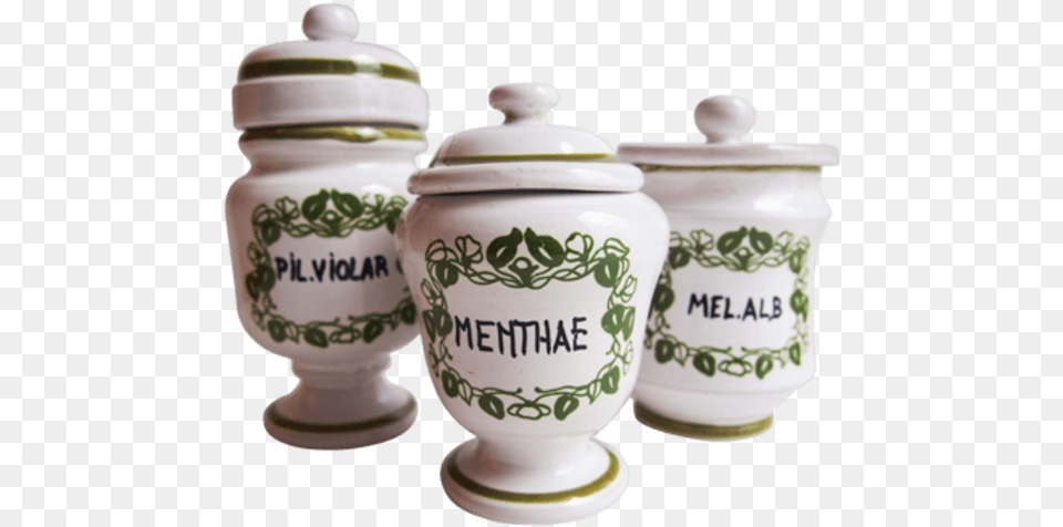 Vintage Pharmacy Pots Ceramic, Art, Jar, Porcelain, Pottery Free Png