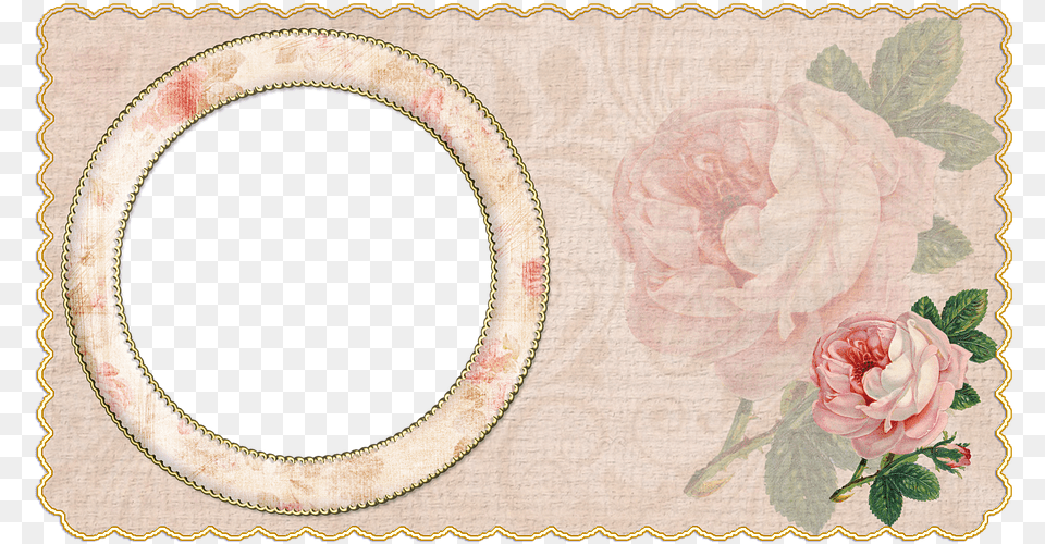 Vintage Photo Frame Rose Transparent Background Background Flower Vintage Hd, Home Decor, Pattern, Embroidery, Plant Png