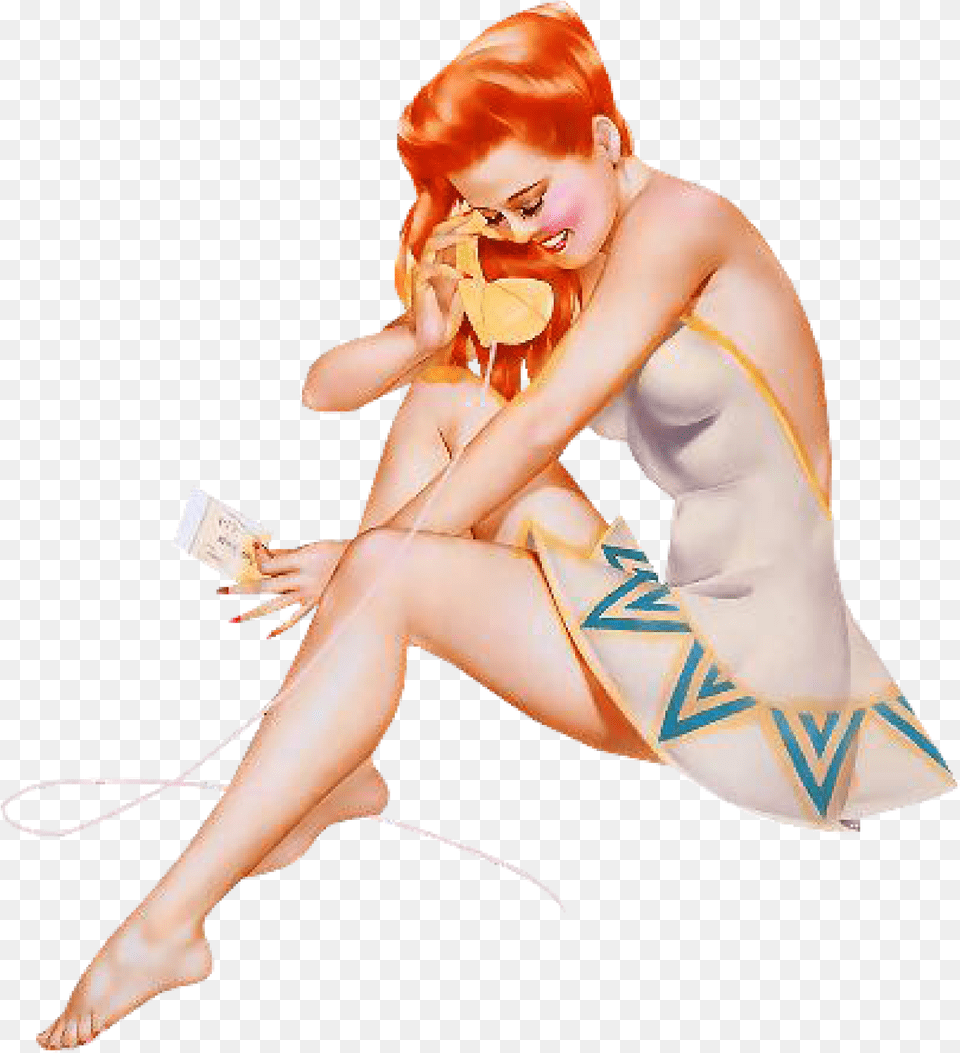 Vintage Pinup Girl, Adult, Person, Woman, Female Png