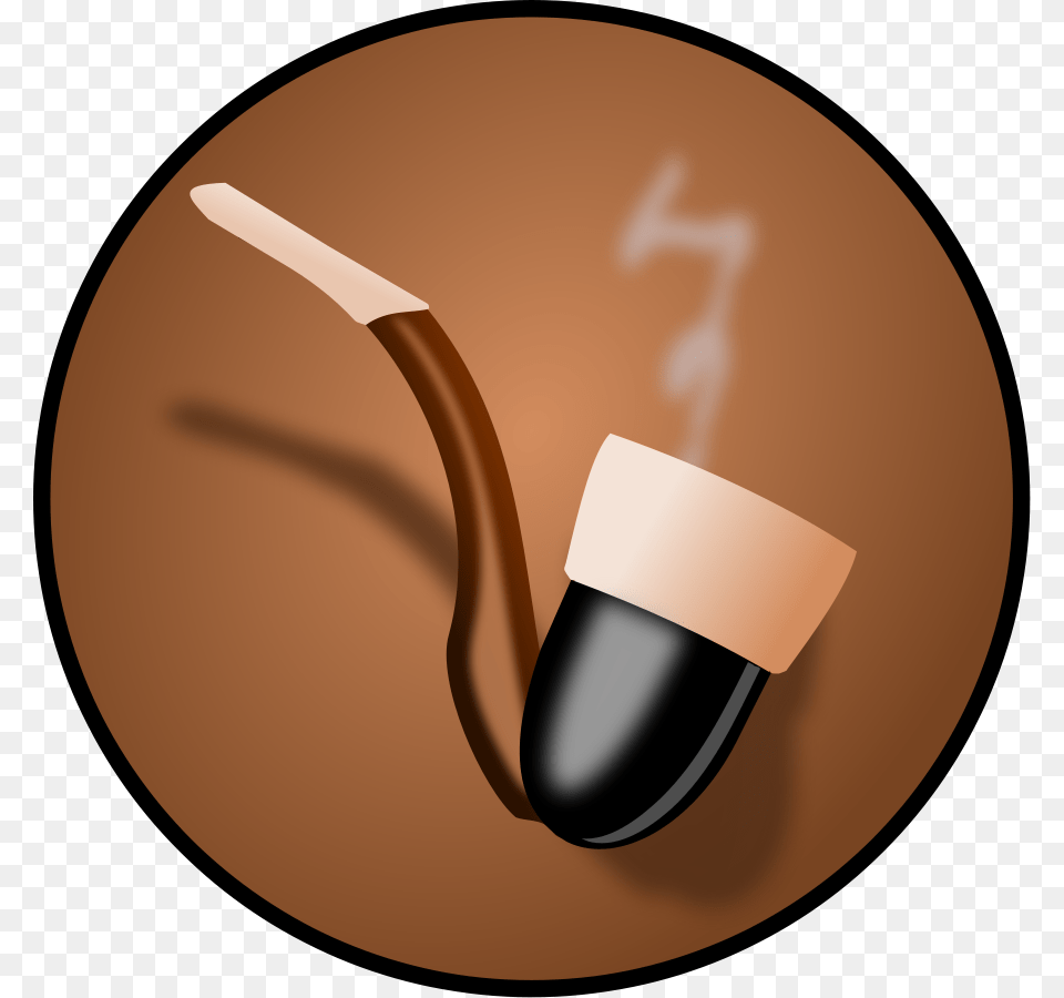 Vintage Pipe Clipart Vector Clip Art Design, Disk, Smoke Pipe Free Png Download