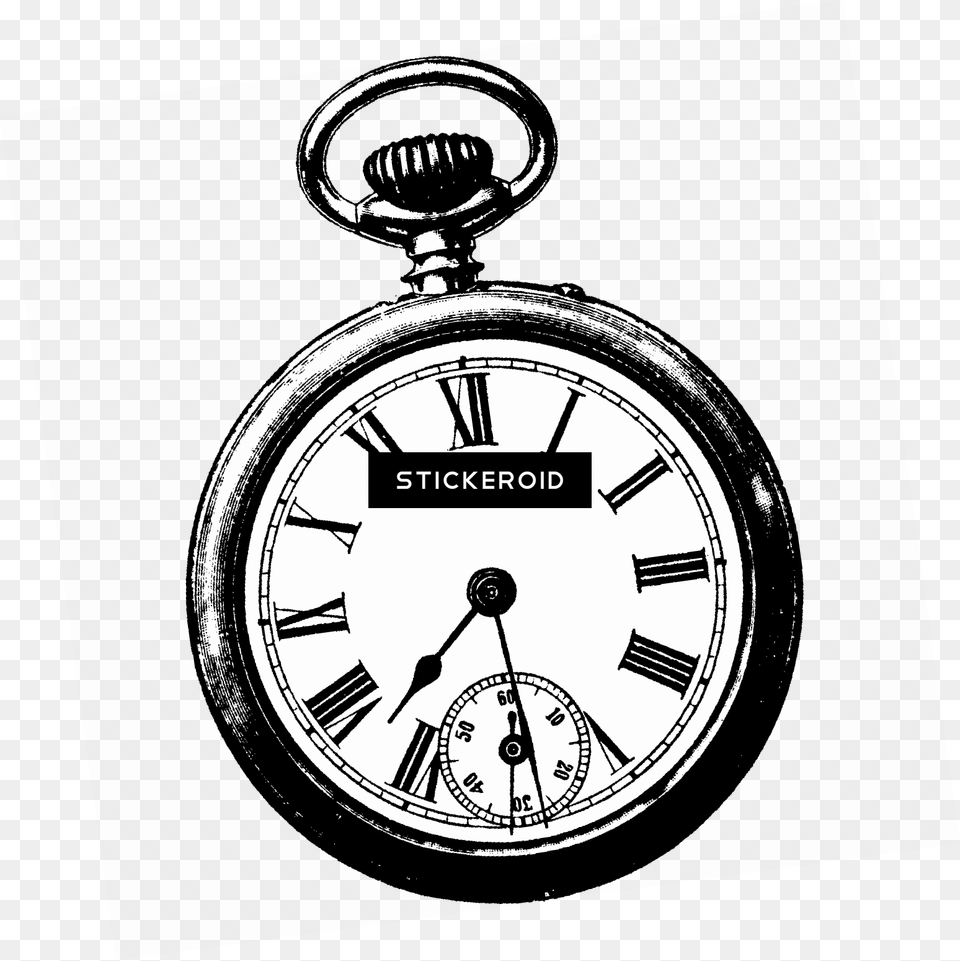 Vintage Pocket Watch Bw Pocket Watch Old Cartoon, Wristwatch, Arm, Body Part, Person Png