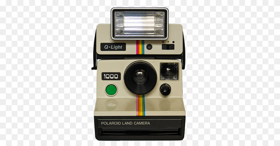 Vintage Polaroid Camera, Digital Camera, Electronics, Appliance, Device Free Png