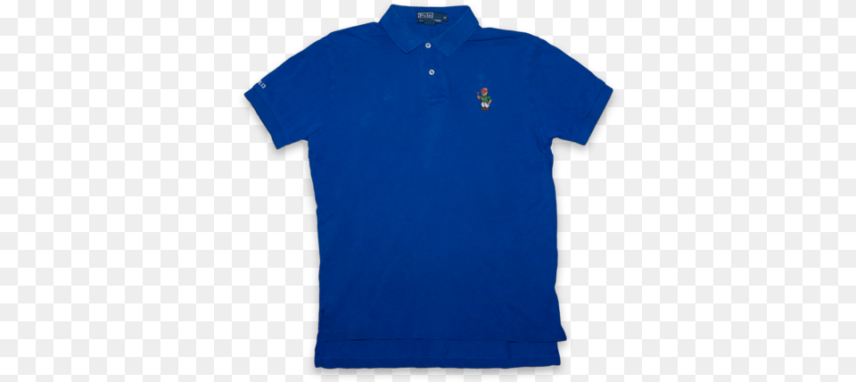 Vintage Polo Ralph Lauren Polo Bear Polo Shirt Blue 160 Gsm Polo T Shirt, Clothing, T-shirt Free Transparent Png
