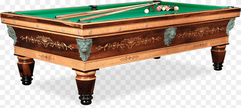 Vintage Pool Table Classic Pool Table, Billiard Room, Furniture, Indoors, Pool Table Free Png Download