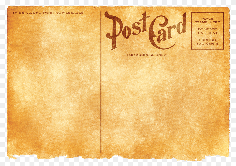 Vintage Postcard Image, Book, Envelope, Mail, Publication Free Png