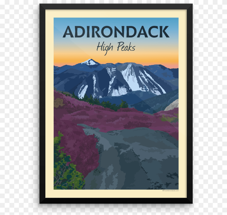 Vintage Poster Adirondack Mountain Posters, Nature, Outdoors, Scenery, Advertisement Free Png Download