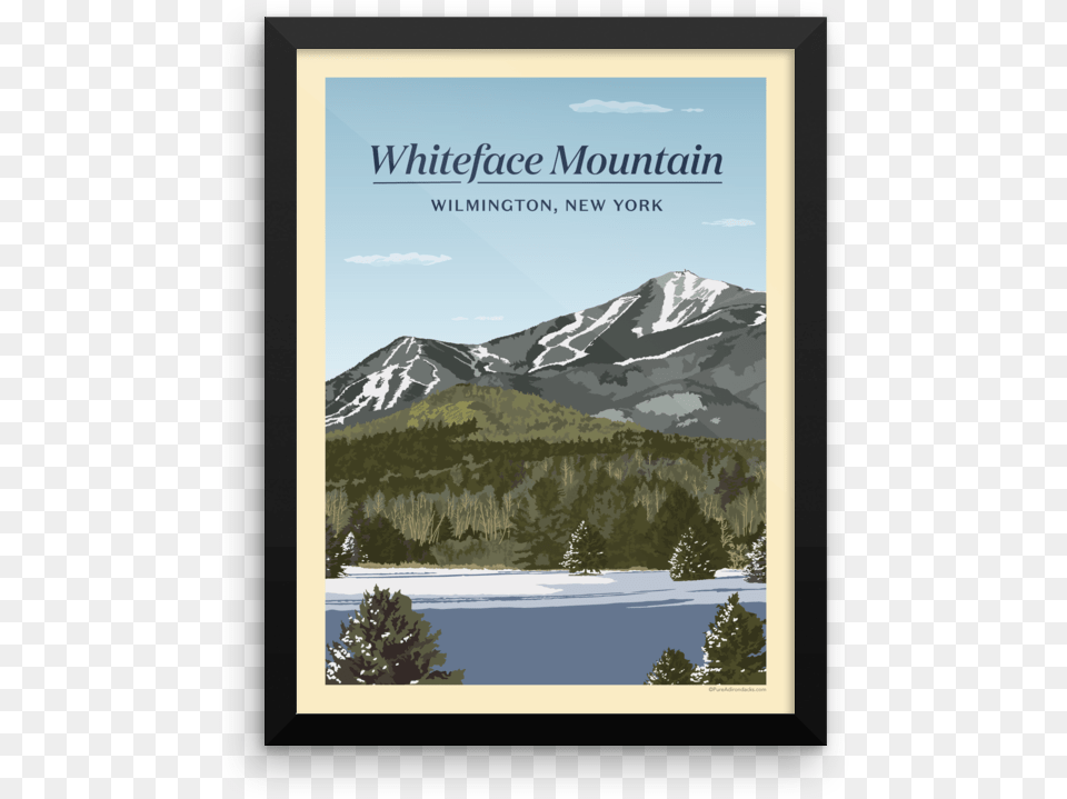 Vintage Poster Whiteface Mountain Poster, Outdoors, Tree, Mountain Range, Nature Png