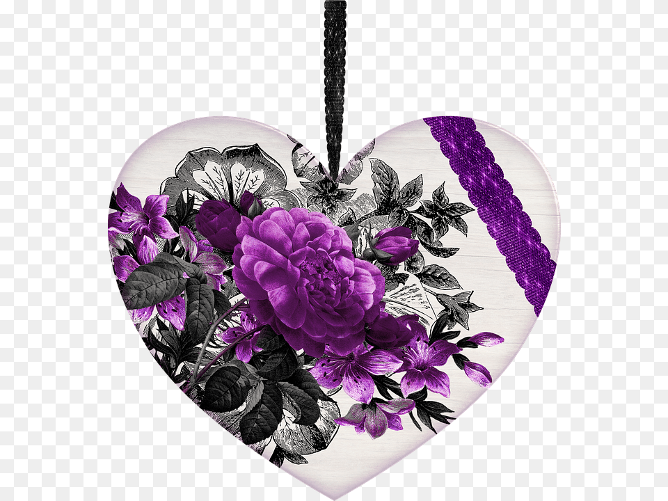 Vintage Purple Flowers Background, Plant, Accessories, Dahlia, Flower Free Png