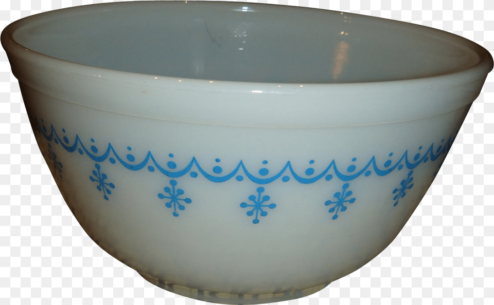 Vintage Pyrex 1 12 Quart Mixing Bowl Snowflake Or Bowl, Art, Mixing Bowl, Porcelain, Pottery Free Png