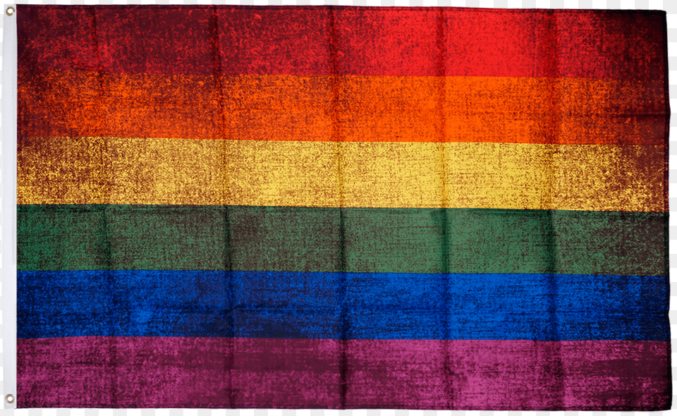 Vintage Rainbow Flag 3 X 5 Ft 90 X 150 Cm Tartan, Home Decor, Texture, Linen Png Image