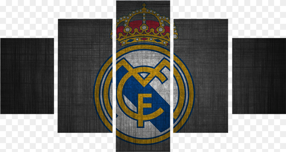 Vintage Real Madrid Flagclass 30cm By 60cm Frame, Emblem, Symbol, Logo, Architecture Free Png Download