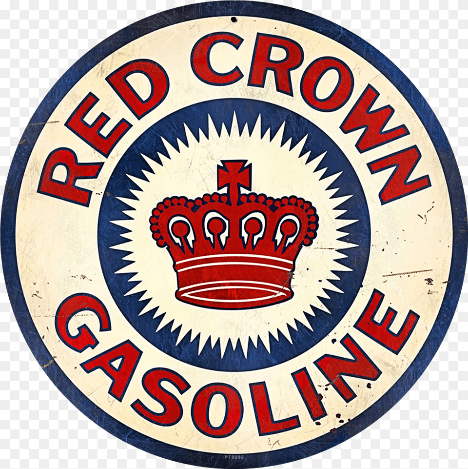 Vintage Red Crown Gasoline Sign Understanding Christianity Png Image