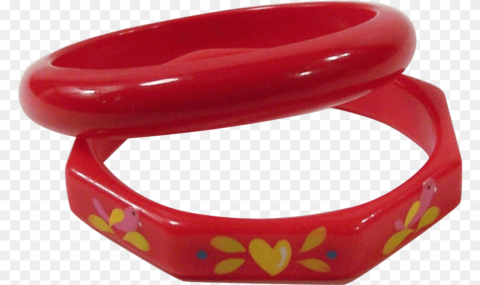 Vintage Red Plastic Bangle Bracelets Plastic Bangles, Accessories, Bracelet, Jewelry, Ornament Png Image