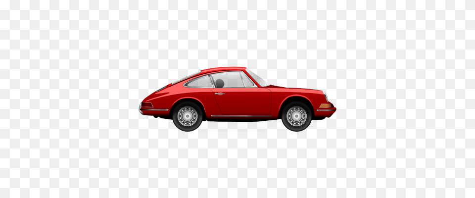 Vintage Red Porsche Transparent, Alloy Wheel, Vehicle, Transportation, Tire Png