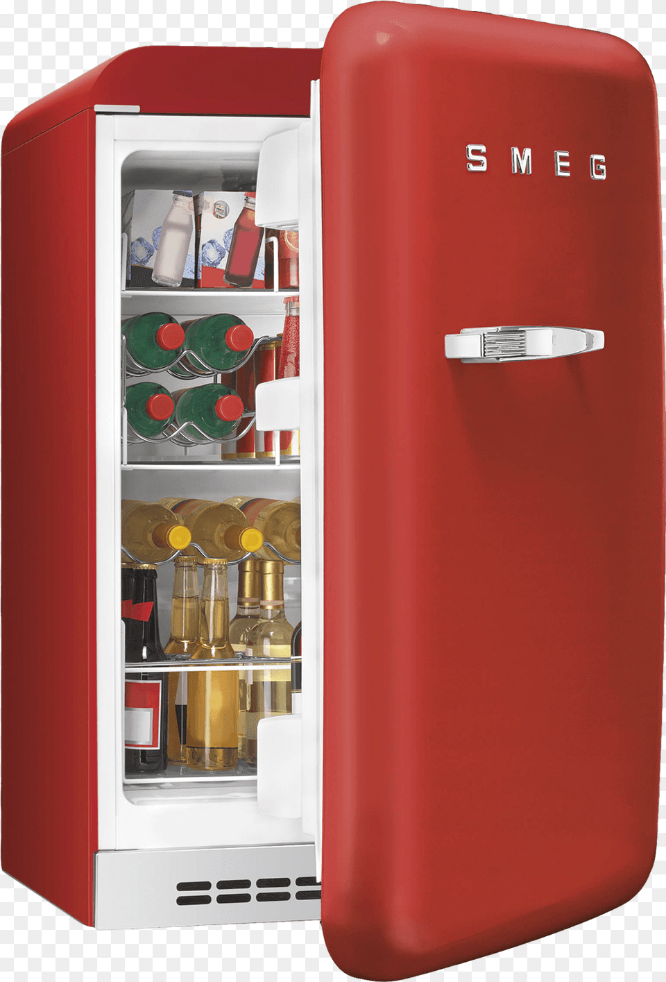 Vintage Refrigerator Smeg Mini Fridge Black, Appliance, Device, Electrical Device Png