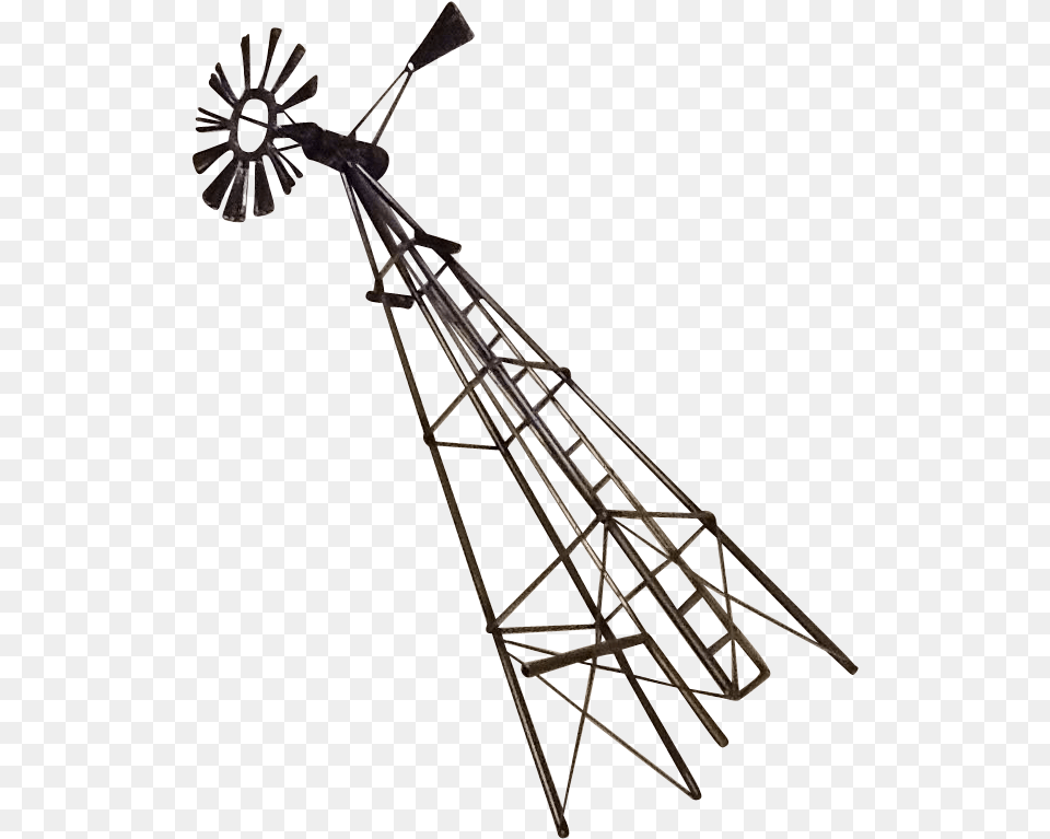 Vintage Replica Metal Farm Sculpture Farm Windmill, Nature, Outdoors Free Png