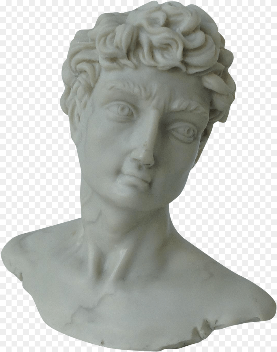 Vintage Resin Accent Statue, Art, Person, Face, Head Free Transparent Png