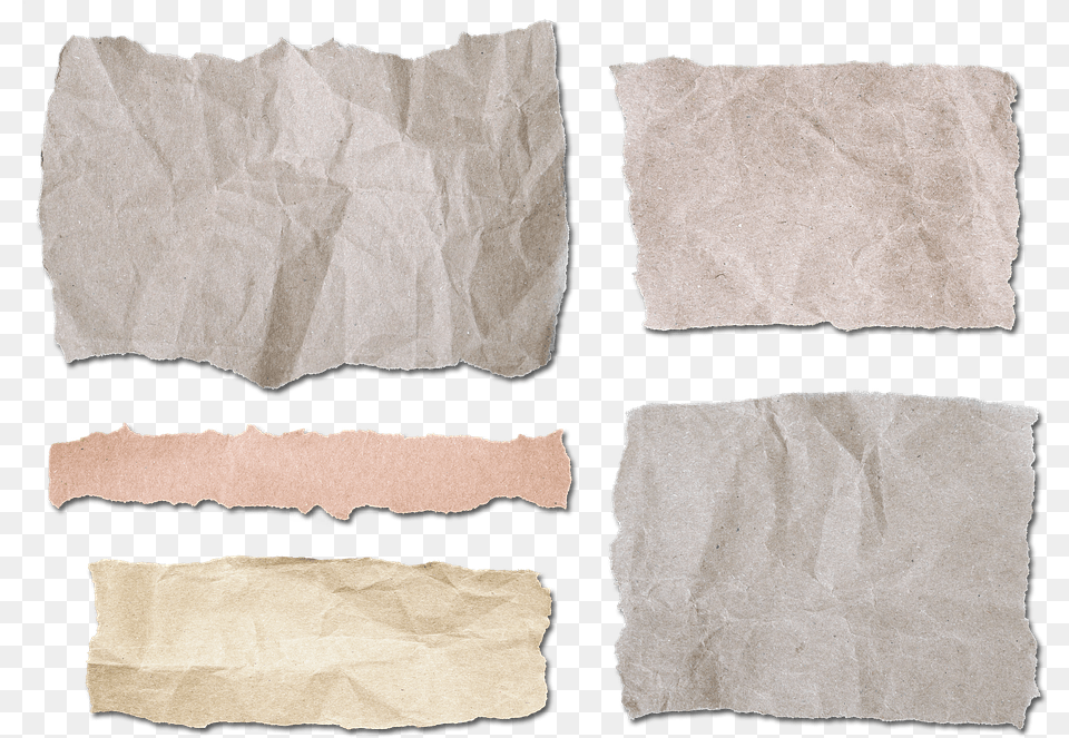 Vintage Ripped Paper, Home Decor, Linen Png