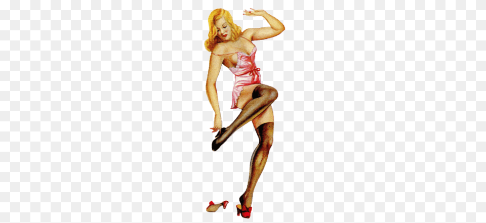 Vintage Risque Pinup Girl, Clothing, Shoe, Footwear, Adult Png Image